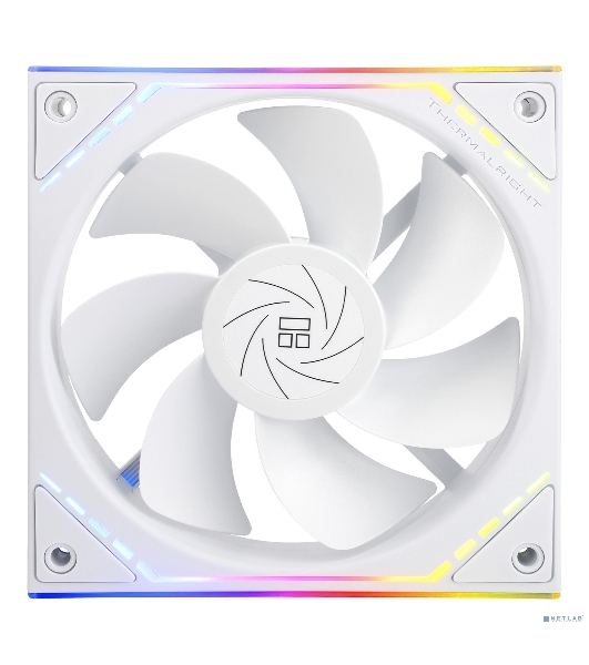 Кулер для корпуса Thermalright TL-M12RW Reverse (124x120x25mm, 4-pin PWM, ARGB, 42.6CFM, 23.2dBA, 1500RPM, White)