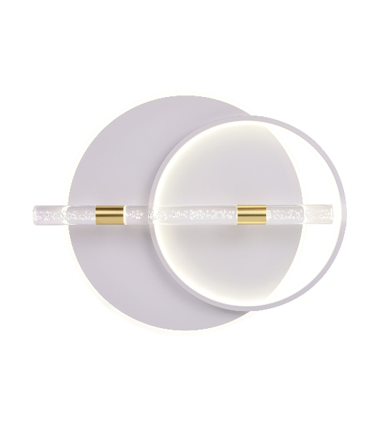 Светильник Ambrella light FL5007 WH/GD белый/золото 3000K/4200K/6400K 72W 565*460*92.5 (ПДУ РАДИО 2.4G)