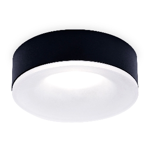 Светильник Ambrella light TN3332 SBK/FR черный песок/белый матовый GU5.3 D96*50