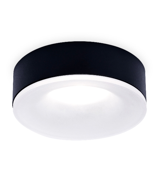 Светильник Ambrella light TN3332 SBK/FR черный песок/белый матовый GU5.3 D96*50
