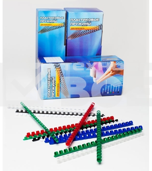 Пружины для переплета пластиковые Office Kit 12мм (на 71-90 листов) черный (100шт) (BP2030)