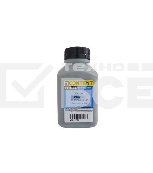 Тонер Content - для Xerox Phaser 3010/WC 3045, 60 г, банка
