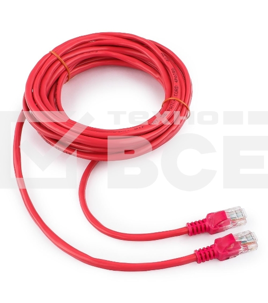 Патч-корд UTP Cablexpert кат.5e, 5м, литой, многожильный (розовый)