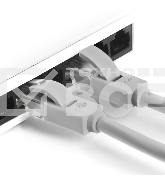 Патч-корд Greenconnect прямой 3.0m, UTP кат.5e, серый, позолоченные контакты, 24 AWG, литой, GCR-LNC03-3.0m, ethernet high speed 1 Гбит/с, RJ45, T568B Greenconnect Патч-корд прямой 3.0m, UTP кат.5e, серый, позолоченные контакты, 24 AWG, литой, GCR-LNC03-3