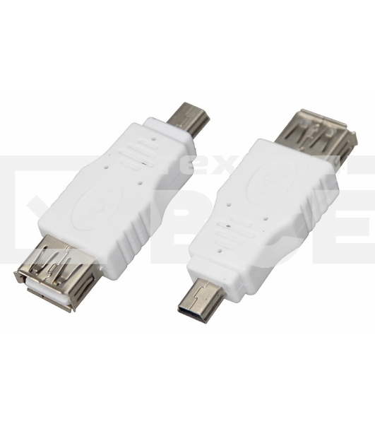 Переходник гнездо USB-A (Female)-штекер miniUSB (Male) Rexant