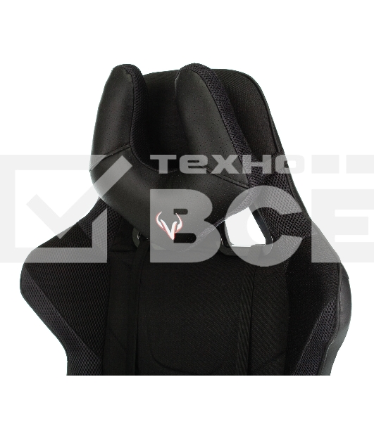 Кресло игровое Бюрократ VIKING 4 AERO BLACK EDITION черный искусст.кожа/ткань