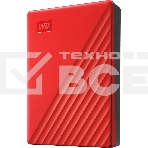 Накопитель Portable HDD 5TB WD My Passport (Red), USB 3.2 Gen1, 107x75x19mm, 210g /12 мес./, фото5