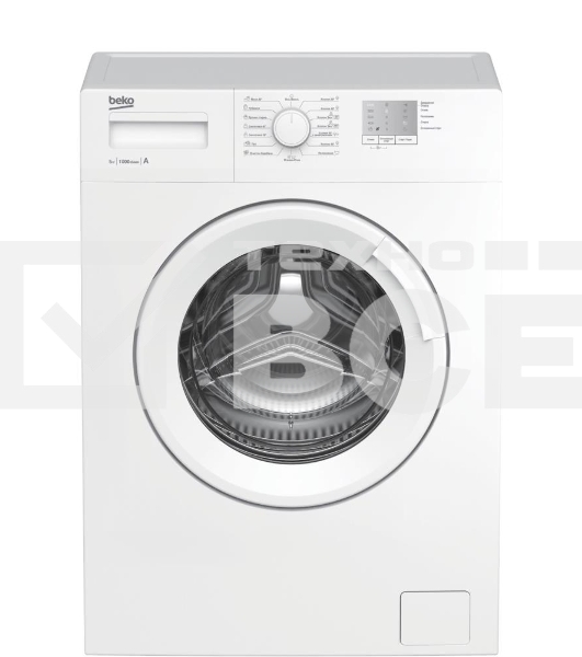 Стиральная машина Beko WRS5511BWW (7320110005) белый, загрузка фронтальная 5 кг, 1000 об/мин., класс: А