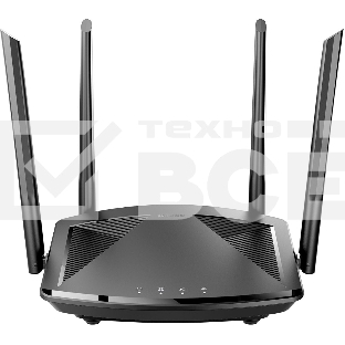 Маршрутизатор D-Link DIR-X1860/RU/R1A Wi-Fi 6 AX1800, 1000Base-T WAN, 3x1000Base-T LAN