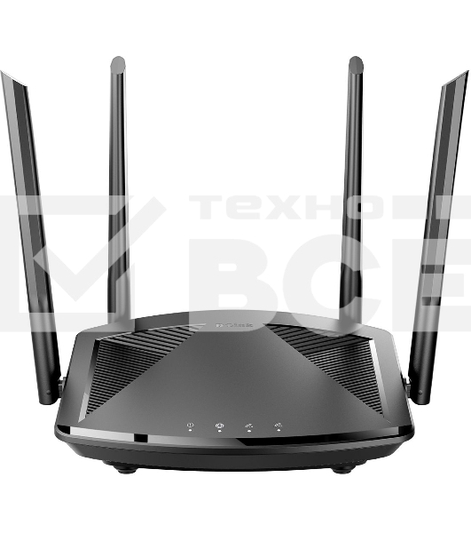 Маршрутизатор D-Link DIR-X1860/RU/R1A Wi-Fi 6 AX1800, 1000Base-T WAN, 3x1000Base-T LAN
