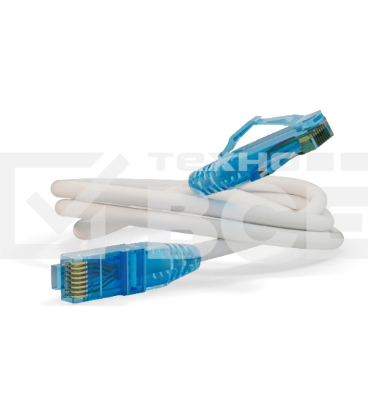 Патч-корд Hyperline U/UTP, Cat.6, LSZH, 1.5 м, белый