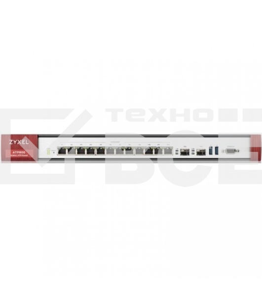 Межсетевой экран ZYXEL ZyWALL ATP800 Firewall Rack, 12 configurable (LAN / WAN) ports GE, 2xSFP, 2xUSB3.0, AP Controller (2/130), Device HA Pro, with support for Sandbox and Botnet Filter, with a 1 year Gold subscription ( full UTM-functionality and contr