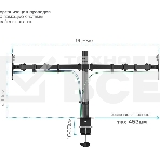 Кронштейн для монитора Kromax CASPER-508 black 4 шт/уп. 10