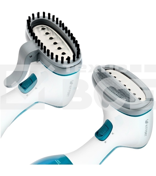 Отпариватель Kitfort КТ-916-1/Мощность: 900-1100 Вт.Объем резервуара для воды: 220 мл.голубой