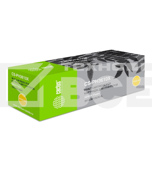 Картридж лазерный Cactus CS-PH3610X (106R02723) черный (14100 стр.) для Xerox Phaser 3610/3610N/3615