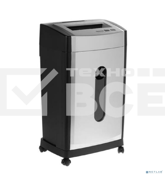 Шредер Office Kit S215 (секр.P-4)/фрагменты/20лист./28лтр./скрепки/скобы/пл.карты/CD