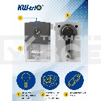 Точилка для карандашей механическая Kw-Trio 305Agr 1 отверстие 8мм пластик серый, фото4