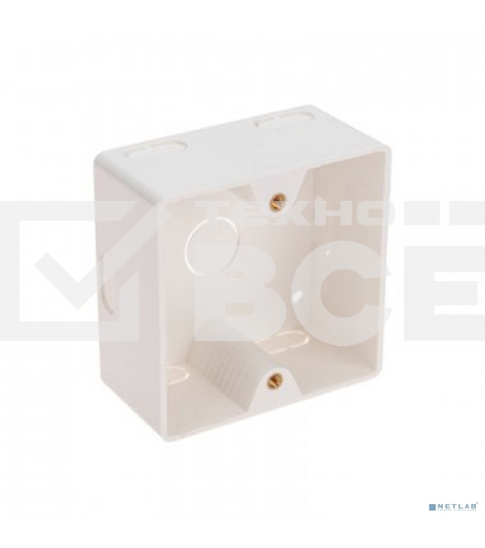 Короб накладной Rexant для лицевых панелей 80х80 под 2 модуля 45х22,5 Mosaic