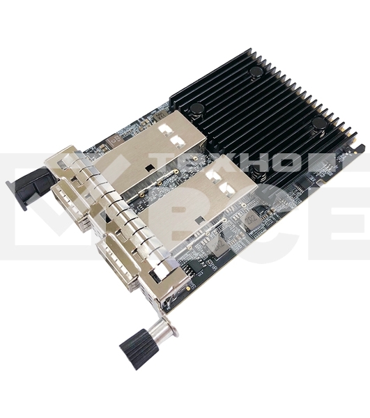 Сетевая карта SUNRICH TECHNOLOGY N-1170 2-Port 100G QSFP56 NIC Ethernet Fiber Adapter for OCP 3.0, chipset BCM57508