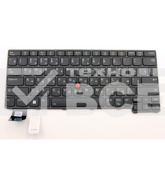 Клавиатура для ноутбука Lenovo ThinkPad X13 Gen 3 черная с подсветкой