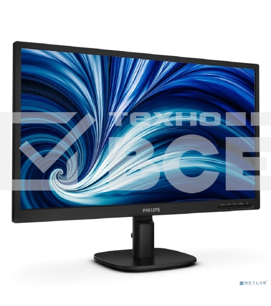 Монитор 23.8' Philips 24B2N2100L IPS 1920x1080, 100 Гц, 4 мс, 16:9, 250 кд/м², HDMI, VGA, 3.5 мм, Adaptive-Sync, черный