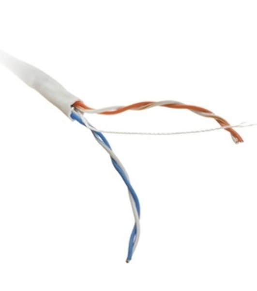 Кабель витая пара PROconnect U/UTP cat.5e 2х2х24AWG solid CCA PVC сер. (м)