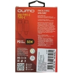 Кабель QUMO 32970 Type-C на Type-C, силиконовый, 1м, 3A, 60W, PD (зеленый), фото3