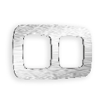 Рамка OMEGA Radian (Серебро Металл шлифованный) 2-ая OF580102, фото 1