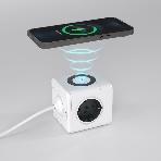 Розеточный блок 3-местный + 3 USB + беспроводная зарядка, фото3