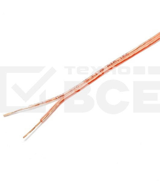 Акустический кабель Cablexpert CC-TC2x0,75-50M, прозрачный,  50 м, на катушке