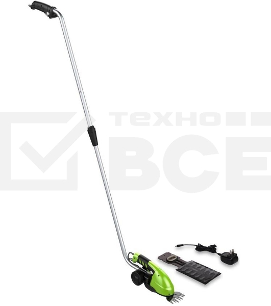 Ножницы GREENWORKS 1600207 аккум.садовые 3.6В с удлиненной ручкой (встроенный аккум и ЗУ)