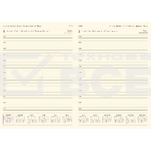Ежедневник Letts LECASSA A5 искусст. кожа кремовые страницы мягкая обложка розовый