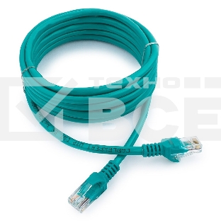 Патч-корд UTP Cablexpert кат.5e, 3м, литой, многожильный (зелёный)