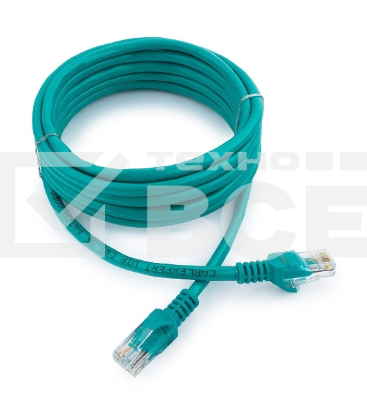 Патч-корд UTP Cablexpert кат.5e, 3м, литой, многожильный (зелёный)