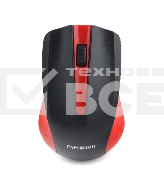 Мышь беспроводная Гарнизон GMW-430R красный, 1200 dpi, радиоканал, USB, кнопки - 3