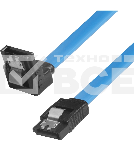 Кабель Greenconnect Кабель интерфейсный угловой SATA III 0.5m SATA III - SATA III до 6Gbps, 26 AWG, 7pin / 7p