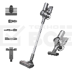 Пылесос вертикальный Dreame V11 SE серебристый, питание от аккумулятора, 150 Вт, уборка сухая, пылесборник 0.5 л, работа от АКБ max 60 мин, фото4