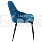 Стул для кухни Бюрократ KF-5_2 Velvet 29 комплект 2шт, темно-синий, металл черный на ножках (KF-5/VELV29_2), фото4