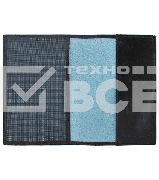 Обложка для паспорта Piquadro Blue Square PP5255B2/N, черный, натур.кожа