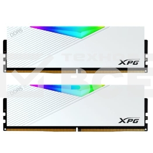 Оперативная память XPG Lancer, DDR5, 32GB (2x16GB), 6000MHz, CL30, с радиаторами, RGB, белый