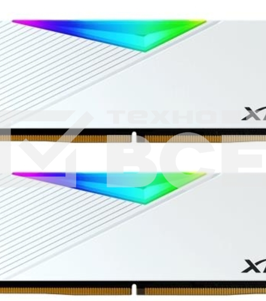 Оперативная память XPG Lancer, DDR5, 32GB (2x16GB), 6000MHz, CL30, с радиаторами, RGB, белый