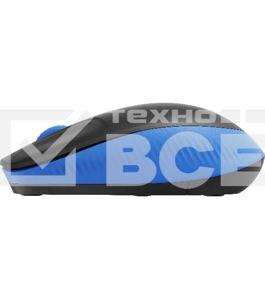 Мышь беспроводная Logitech M190 черный/синий, 1000 dpi, радиоканал, USB, кнопки - 3