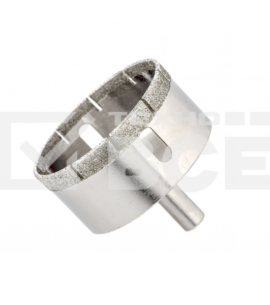 Сверло по стеклу и керамической плитке Сибртех 55 х 55 мм, цилиндр. хв.