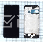 Дисплей для Samsung Galaxy M21 SM-M215 в сборе с тачскрином и рамкой (TFT) черный, фото 1