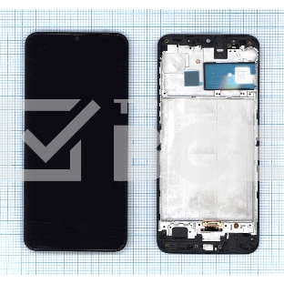 Дисплей для Samsung Galaxy M21 SM-M215 в сборе с тачскрином и рамкой (TFT) черный