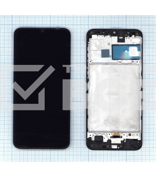 Дисплей для Samsung Galaxy M21 SM-M215 в сборе с тачскрином и рамкой (TFT) черный