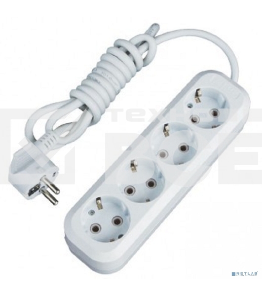 Удлинитель EKF UBA16-310-4-03 'Эксперт' 4 гнезда 3 метра 16А/3,5 кВт с заземлением ПВС 3х1 EKF PROxima