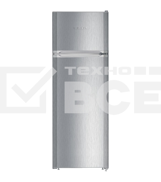 Холодильник Liebherr CTel 2931-26 001 серебристый двухкамерный 218/52л морозилка сверху