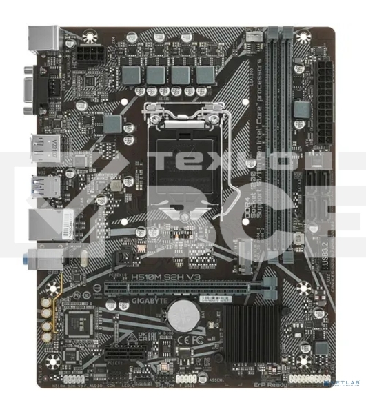Материнская плата Gigabyte H510M S2H V3, LGA 1200, Intel H470, 2xDDR4, 4xSATA, 1xM.2, 1xPCIe 3.0 x16, 1xDP, 1xHDMI, 1xVGA, 1x 1Gb LAN, 2xUSB-A 3.2 Gen 1, 4xUSB-A 2.0, 3x 3.5 мм, 7.1, mATX