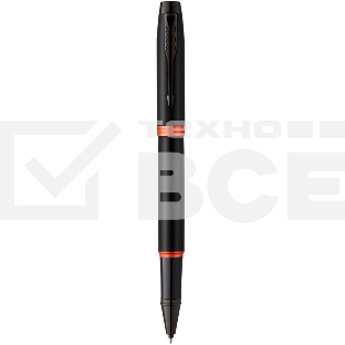Ручка роллер Parker IM Vibrant Rings T315 (CW2172945) Flame Orange PVD F черн. черн. подар.кор.